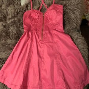 French connection pink flirty dress sweetheart